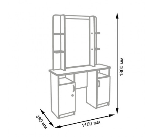Парикмахерское зеркало ЭЛЕГАНС