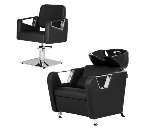 Парикмахерский комплект Бруно (кресло+мойка)