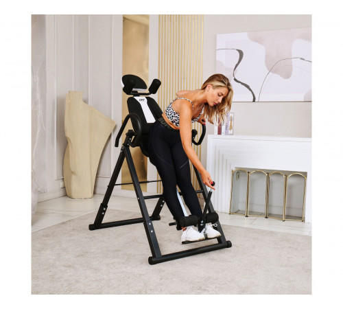 Инверсионный стол складной DFC STYLE чёрный, U-образный фиксатор