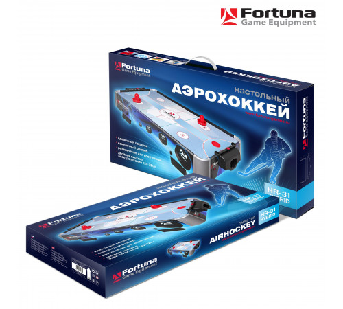 Аэрохоккей Fortuna HR-31 Blue Ice Hybrid настольный 86х43х15см