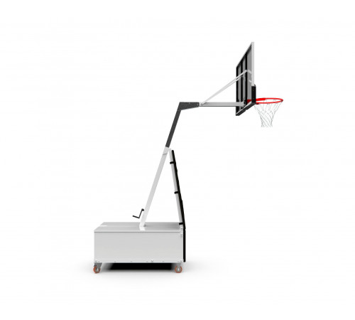 Баскетбольная мобильная стойка DFC STAND56SG 143x80CM поликарбонат (3кор)