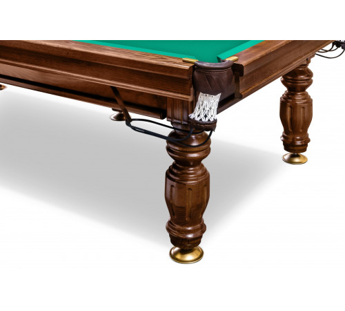 Стол / пирамида "Печора" (10 футов, 6 ног, 25мм камень) борта ясень