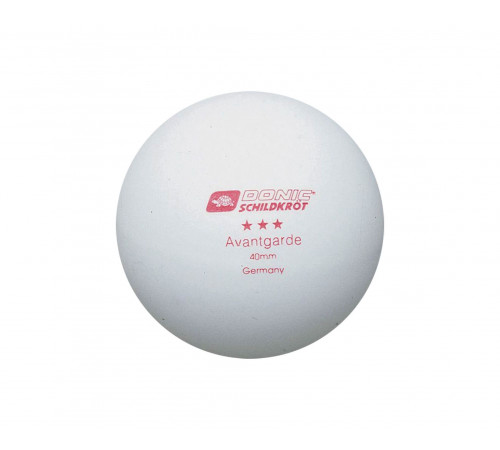 Мячики для н/тенниса DONIC AVANTGARDE 3, 6 штук, белый