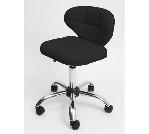 Стул мастера Трио, хром на колесах