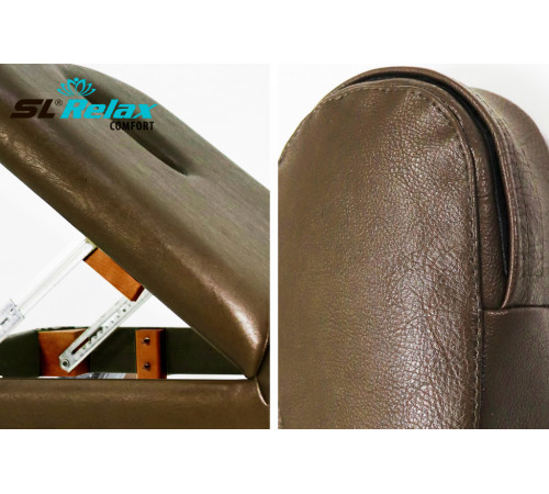 Массажный стол Relax Comfort коричневая кожа (№4)